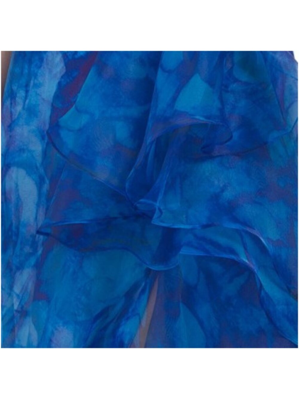 RENE BY RENE RUIZ Strapless Floral Organza Ruffle Gown - Picture 5 of 5